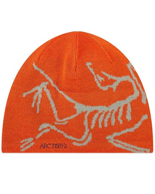 Arc'teryx Orange Arcteryx Bird Head Toque Beanie for men