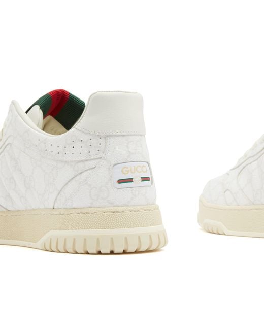 Gucci White Re-Web Monogram Sneaker for men