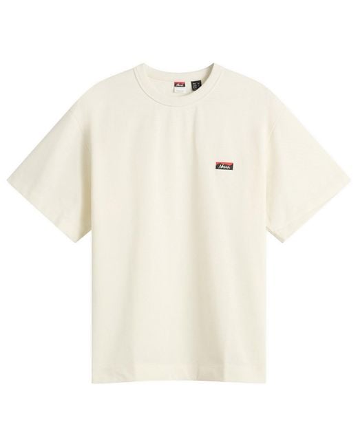 NANGA Natural Eco Hybrid Box Logo Embroidery T-Shirt for men