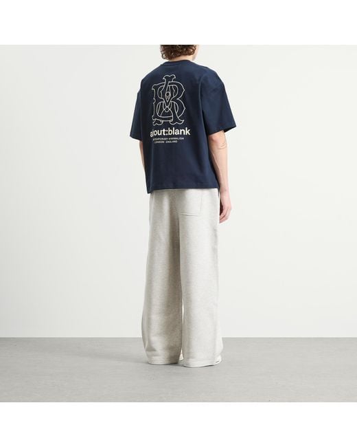 About Blank Blue Emblem T-Shirt for men