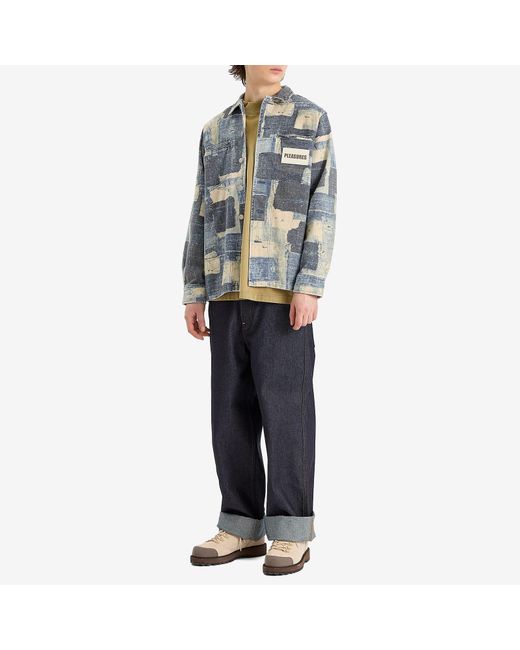 Pleasures Blue Boro Work Jacket for men