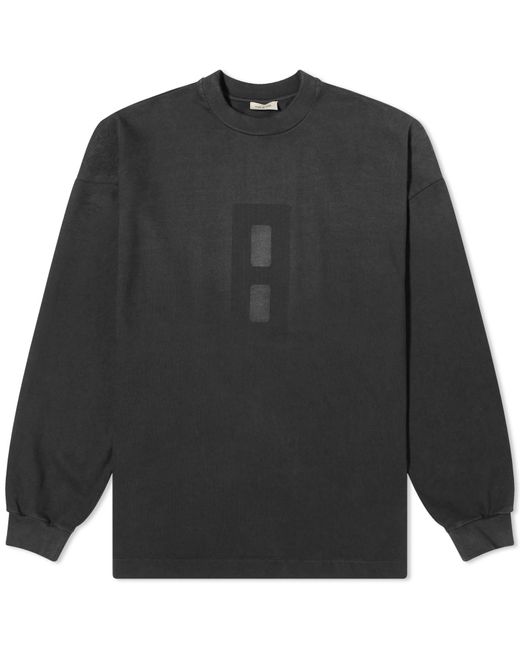 Fear Of God Black Long Sleeve Airbrush 8 T-Shirt for men