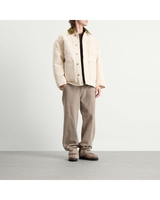 AMI Natural Off- Cotton Twill Worker Jacket for men