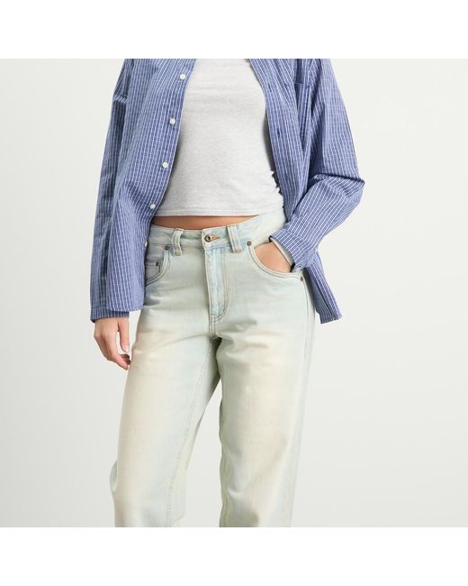 Dime Gray Relaxed Denim Pants