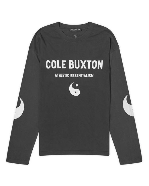 Cole Buxton Gray Yingyang Long Sleeve T-Shirt for men