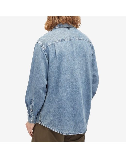 Rag & Bone Blue Denim Matthew Shirt for men