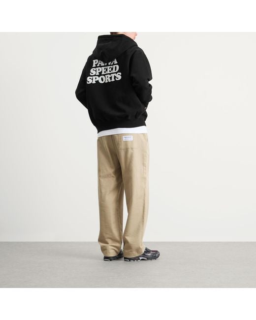 Pawa Speed Sports Black Doggo Zip Hoodie for men