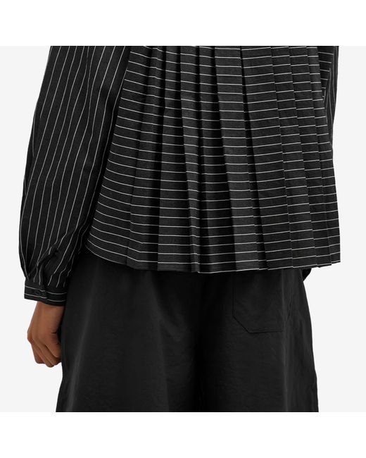YMC Black Annie Striped Shirt