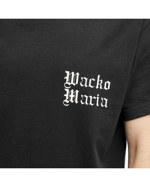 Wacko Maria Black Type 8 Crew Neck T-Shirt for men