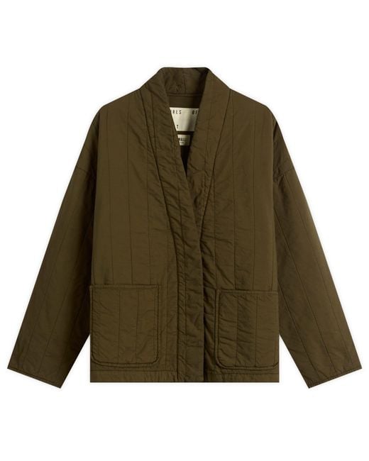 Girls Of Dust Green Edo Quilted Jacket