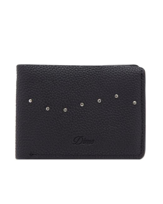 Dime Black Studded Bifold Wallet for men