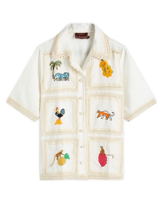 ALÉMAIS Metallic Teddy Shirt