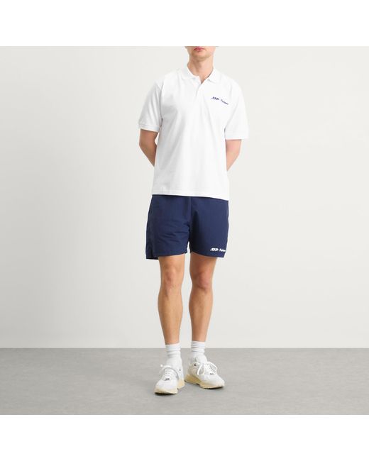 Palmes White X Atp Pique Polo Shirt Presented By End for men