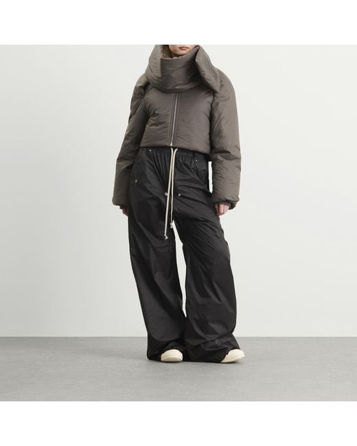Rick Owens Gray Convertible Padded Jacket