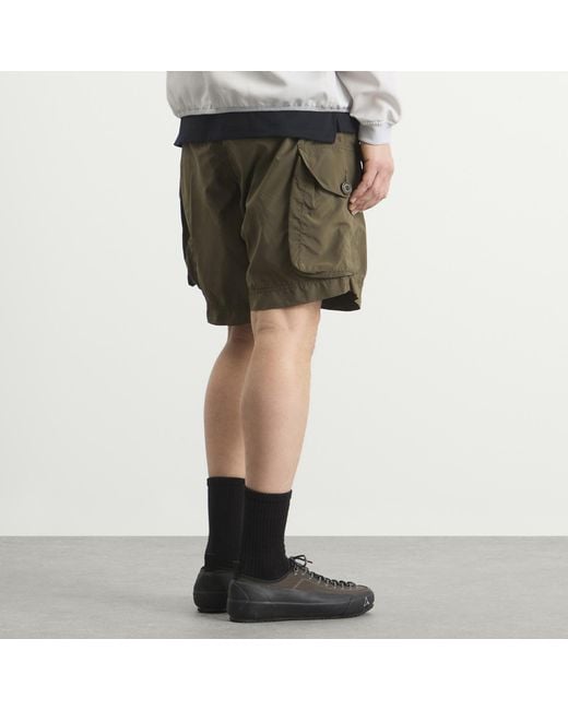 And Wander Green Oversized Cargo Shorts