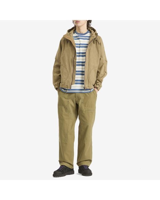 FRIZMWORKS Green Jungle Cloth Deck Hooded Parka for men