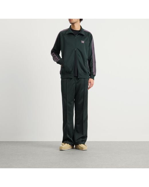 Needles Green Poly Smooth Track Jacket for men