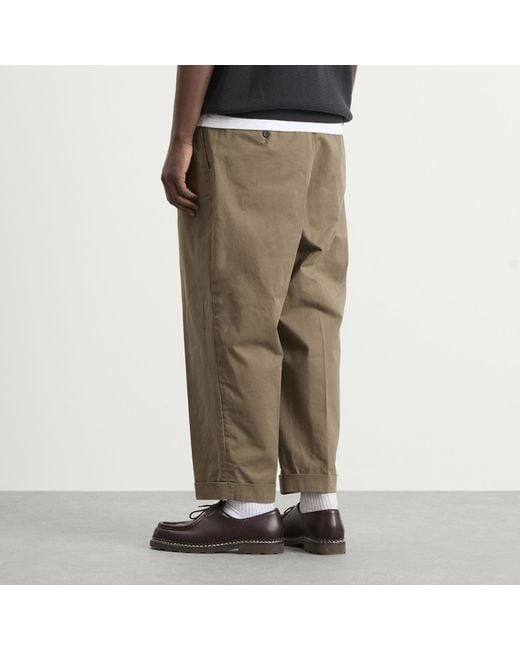 Beams Plus Green 2 Pleat Chino for men