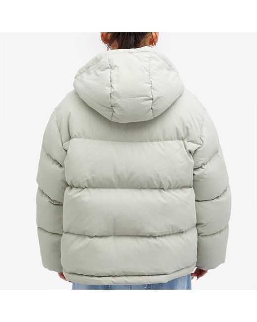 DUNST Gray Hooded Volume Goose Down Jacket
