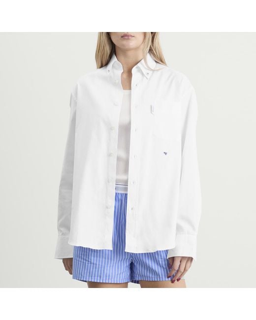 HOMMEGIRLS White Oxford Shirt