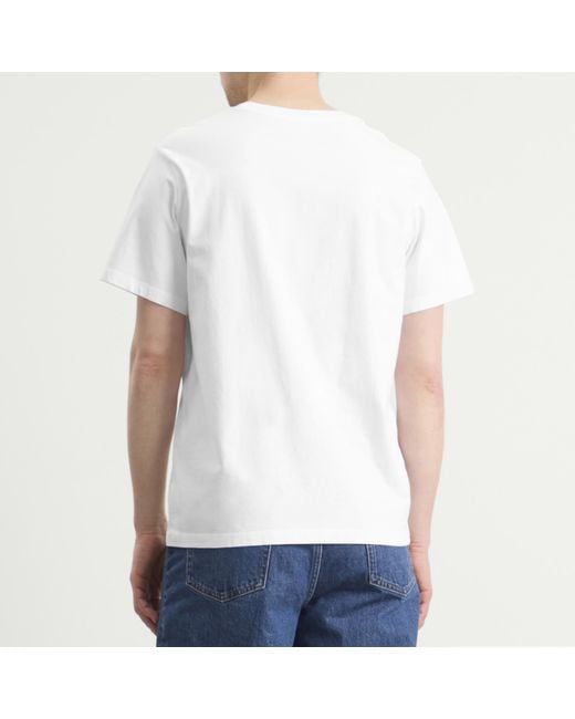 A.P.C. White Apple T-Shirt for men