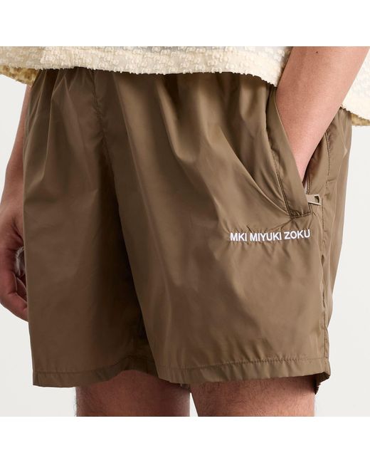 MKI Miyuki-Zoku Brown Swim Shorts for men