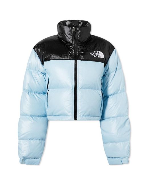 The North Face Nuptse Short Jacket in Blue | Lyst Canada