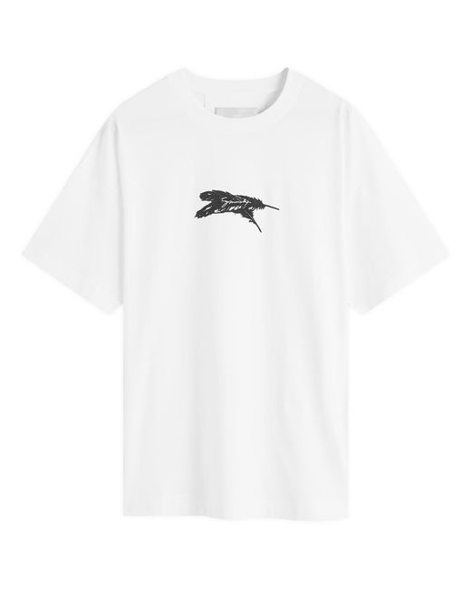 Givenchy White Feather Logo T-Shirt for men