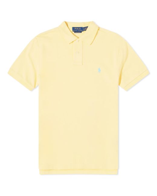 Polo Ralph Lauren Yellow Colour Shop Custom Fit Polo Shirt for men