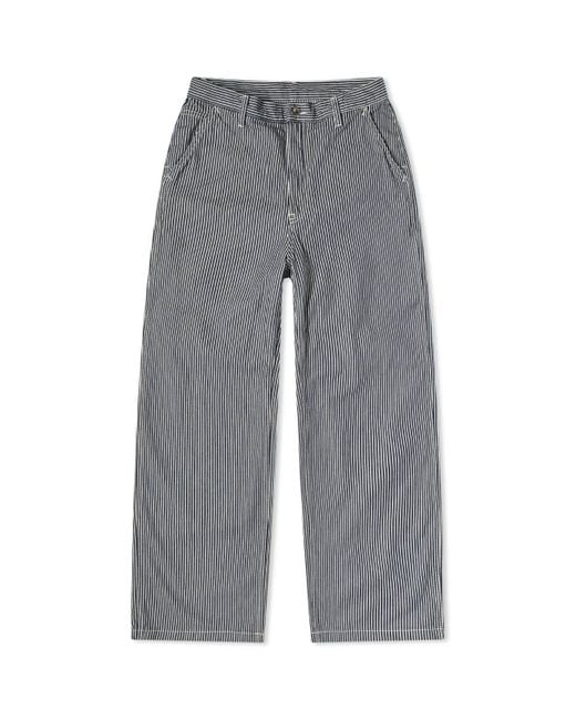 Nudie Jeans Gray Stina Hickory Striped Pants