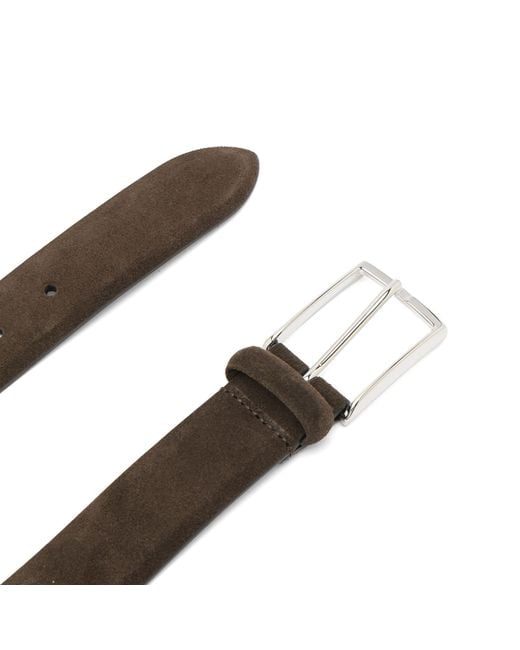 Andersons Brown Andersons Suede Leather Belt for men