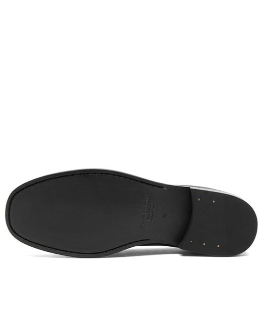 Acne Black Leather Loafers