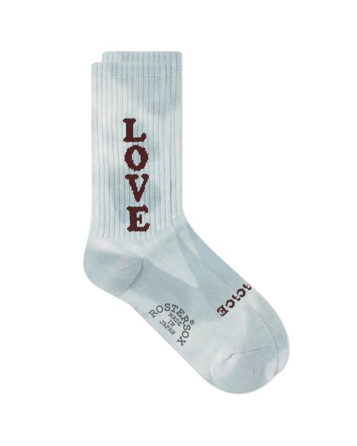 Rostersox Blue Tie Dye Love Socks