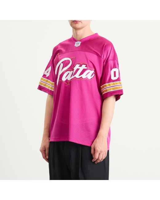 PATTA Pink All Star Football Jersey for men