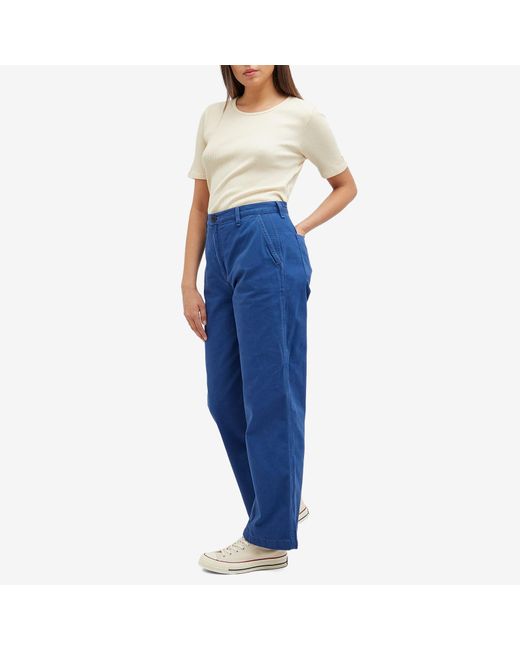 Nudie Jeans Blue Wendy Workwear Pants