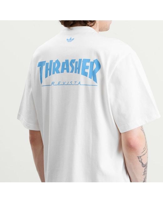 Adidas White X Thrasher Afa Argentina T-Shirt for men