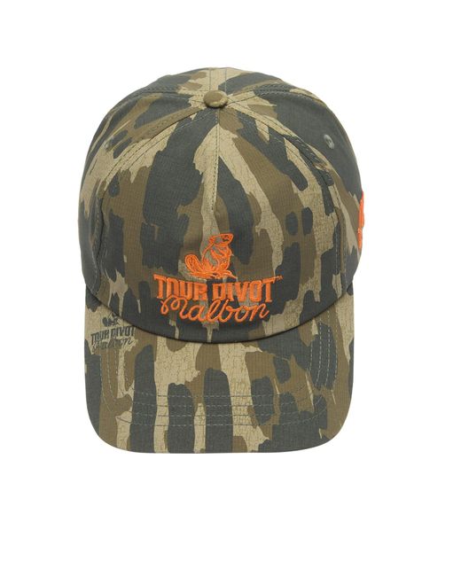 Malbon Green Tour Divot Camo Snapback for men