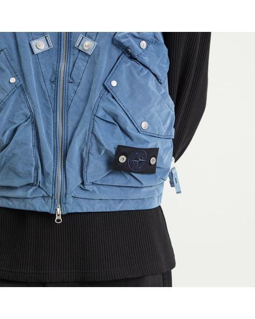 STONE  DAVID LIGHT-TC ベスト Stone Island David Light-Tc Vest in Blue for Men | Lyst UK