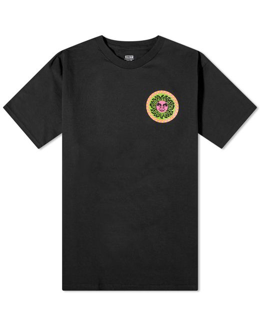 Obey Black Sun Print Classic Fit T-shirt