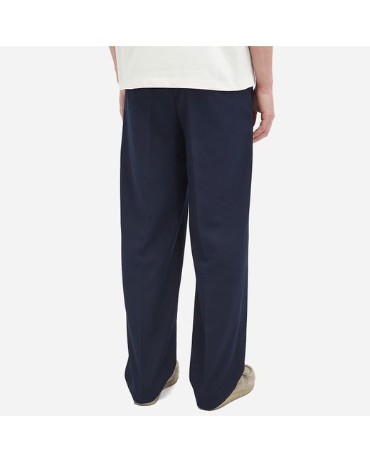About Blank Blue Pleated Trousers V2 for men