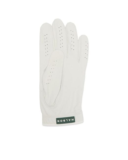 Malbon White Buckets Glove for men