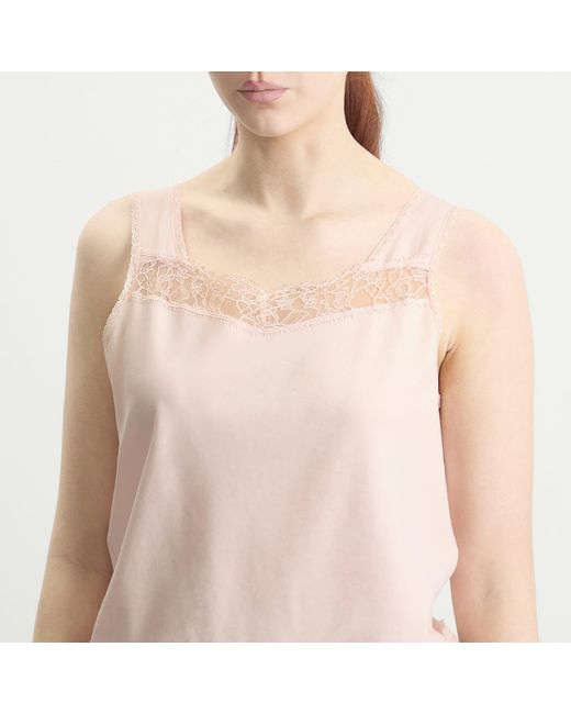 Maison Margiela Pink Mm6 Lace Cami Top