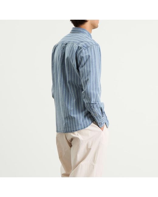 Dubbleware Blue Vintage B.D. Shirt for men