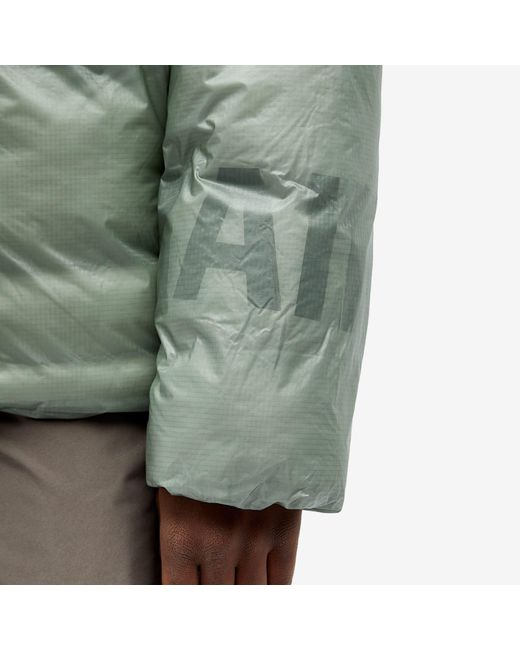 Rains Green Kevo Puffer Jacket for men