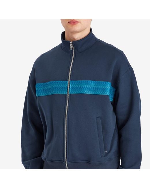 Lanvin Blue Curb Zipped Track Jacket for men