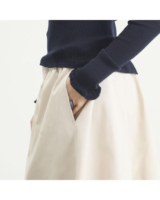 Maison Margiela Natural Mm6 Midi Skirt