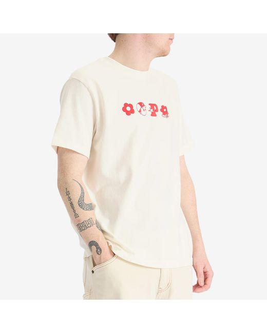 Pawa Speed Sports White Monogram T-Shirt for men