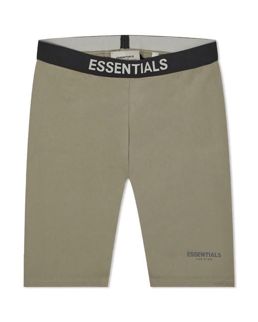 Fear of God ESSENTIALS Athletic Biker Short in Green Lyst