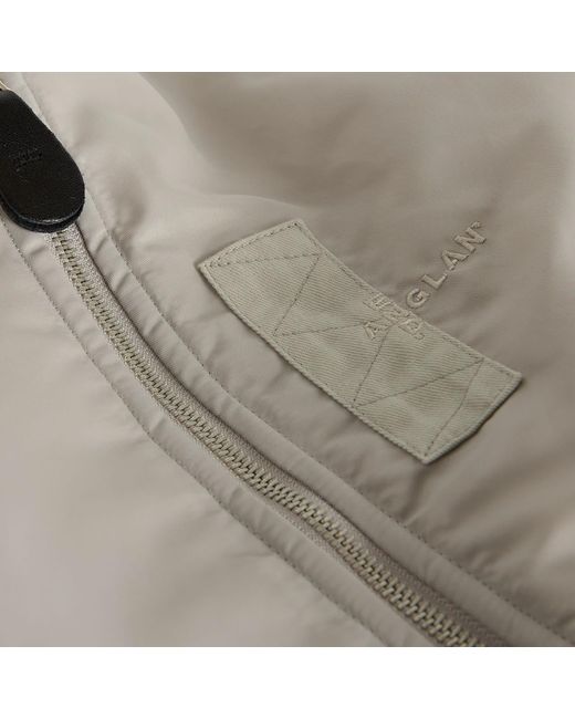 【ANGLAN x END.】Parachute Ruched Bomber Jacket ANGLAN x END.] Parachute Ruched Bomber Jacket - Silver - ANGLAN