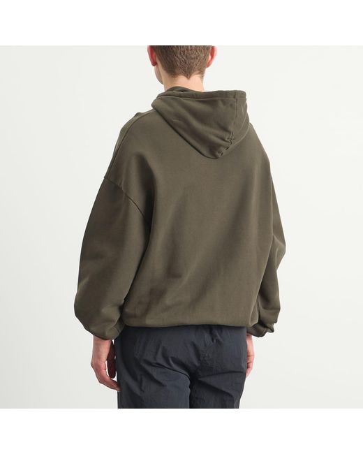 Umbro by Slam Jam Green Og Logo Mask Hoodie for men